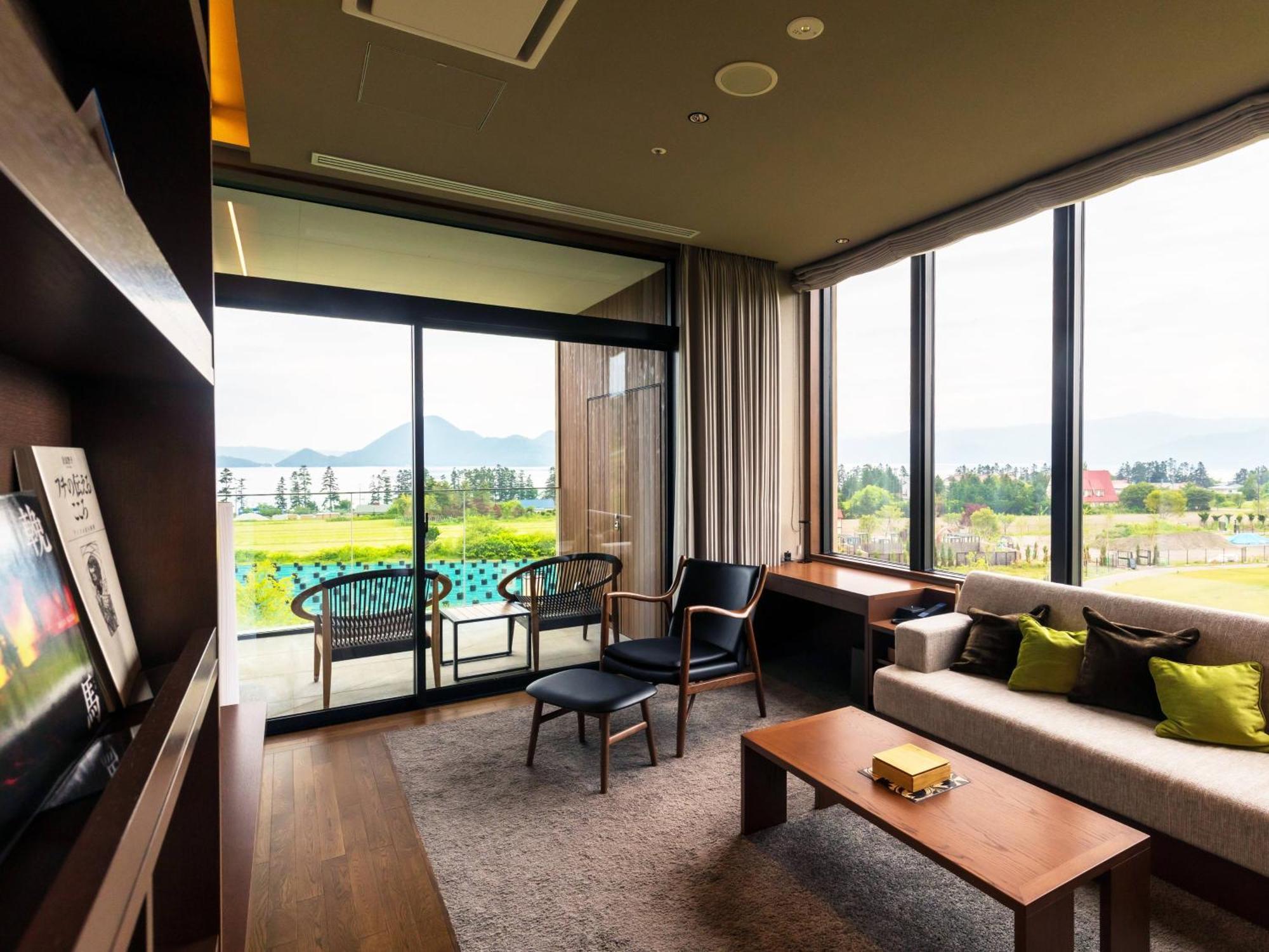 Lake Toya Tsuruga Resort Hikarinouta 도야코정 객실 사진